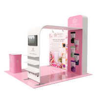 Usine directement vente Portable salon 10x10 stand avec étagères pour afficher les produits