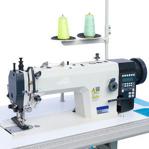 Machine à coudre industrielle à synchronisation informatique 0303D avec pédale de coupe automatique, aiguille simple, robuste, 750W, 220V, entraînement électrique - Product Image 4