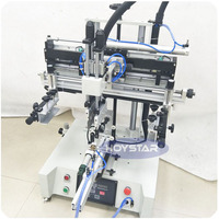 Máquina de serigrafía cilíndrica UV para botellas de cosméticos, máquina de serigrafía de mesa para bolígrafos, máquina de impresión para ampollas de vidrio