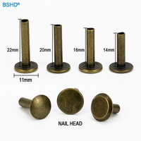 Rivets plats ronds double face pour vêtements, chapeaux, bagages, avec bouton latéral, qualité supérieure, durables, couleurs personnalisées