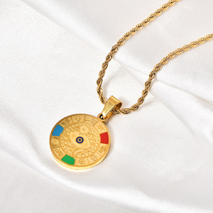 Bán buôn thép không gỉ ác của mắt biểu tượng may mắn mặt dây chuyền vòng cổ đặc biệt mô Hình May Mắn mắt Vòng cổ cho phụ nữ cô gái - Product Image 5