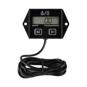 Jayron Tachymètre inductif à <span class=keywords><strong>essence</strong></span> LCD JR-HM011N étanche <span class=keywords><strong>jauge</strong></span> de compteur horaire/tachymètre réinitialisable pour moteurs marins de motos - Product Image 1