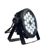 Projecteur LED PAR d'extérieur 18x10W, étanche IP65, RVBW, pour éclairage de scène, DMX512 4 canaux, projecteurs plats, vente chaude