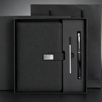 Coffret cadeau de carnet magnétique en cuir PU, journal A5, agenda de luxe, coffret cadeau d'entreprise avec stylo