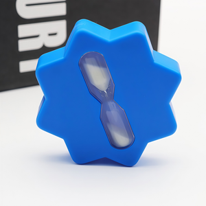 Minuteur rotatif moderne en forme d'étoile de mer, fait main et sur mesure, avec ventouse, 5 minutes, écologique, avec fonction musicale, durable - Product Image 1