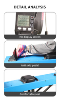 DGZ-9624 Rameur d'intérieur commercial en fer, machine de cardio-training, dynamomètre de rame, ergomètre compact pour kayak professionnel
