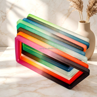 Étuis pour cartes de crédit en TPU à paillettes multicolores, design antichoc, sans fermeture, blocage RFID, porte-cartes de visite et documents