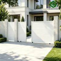 Porte de sécurité en alliage d'aluminium de luxe moderne, porte de cour antirouille, adaptée aux hôtels, aux centres de villégiature et aux résidences privées