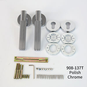 Maniglia per porta manichino interna in lega di zinco solido resistente oro nero lucidato per pistola in <span class=keywords><strong>metallo</strong></span> zigrinato maniglia per porta - Product Image 3