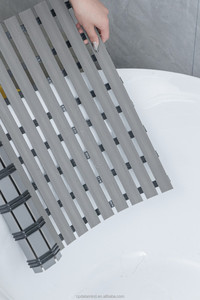 Striped PVC 24x19 Inches Antiskid Shower Bath <strong>Mat</strong> Rectangular Shower <strong>Mat</strong> <strong>Non</strong> <strong>Slip</strong> for Bathroom, Anti Skid <strong>Bathtub</strong> <strong>Mat</strong> - Product Image 2
