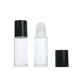 Custom Clear Round 5ml 10ml 15ml 30ml pacchetto cosmetico deodorante profumo olio essenziale rotolo di vetro sulla bottiglia - Product Image 4