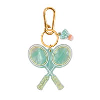 Breloque de sac en acrylique sportif, porte-clés multi-sports (baseball, golf, bowling, tennis de table, badminton), pendentifs mignons, cadeau pour les amateurs de sport