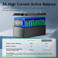 Sistema de Gestión de Baterías (BMS) Inteligente TDT de Alta Corriente 300A con Balance Activo PCBA 8S 24V 16S 48V 24S 72V LiFePO4 para Carritos de Golf y Vehículos Eléctricos