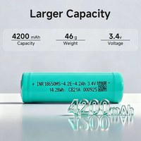 Hochenergie-Akku 18650 Lithium-Batteriepack 3,4V 4200mAh für Tragbare Energiespeicherung Maßgeschneiderte Batterielösung