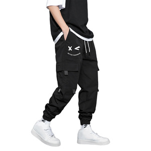 Pantalon Cargo Tactique Homme Style Décontracté Hip Hop avec Multiples Poches et Cordon de Serrage, Pantalon et Treillis Graphique Style Urbain - Product Image 1