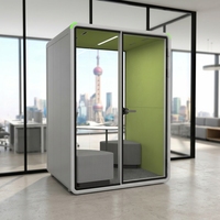 Cabine de bureau insonorisée, cabine téléphonique acoustique, cabine silencieuse pour centre commercial, bibliothèque, école, entreprise, espace commun, appel privé