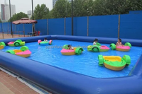 Eau chaude bateau à aubes piscine marche balle photos enfants château gonflable grande piscine gonflable