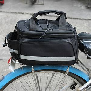 自転車バイクリアシートバッグ防水バイクパニエラックパックショルダーサイクリングキャリア - Product Image 1