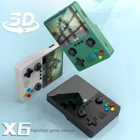 Konsol Game PSP Portabel X6 Layar 3.5 Inci Penyimpanan 64GB 60000+ Game Video Populer Gamepad Ganda Mendukung Pemain Ganda Genggam
