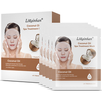 Vente en gros de 25ml de masque facial à l'huile de noix de coco feuille anti-âge hydratante pour nez cou vitamine C à base de plantes principalement acide salicylique