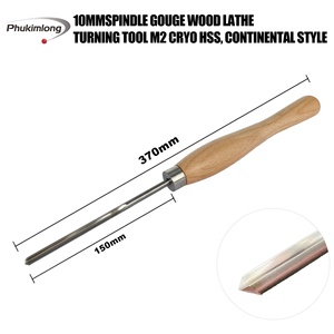 PHUKIMLONG Utensili per <span class=keywords><strong>Tornitura</strong></span> del Legno Scalpello M2 HSS Trattato Criogenicamente 1/2\" Utensile per Tornio da Legno - Product Image 2