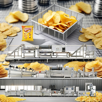 Línea automática de producción de patatas fritas TCA, máquina para hacer patatas fritas