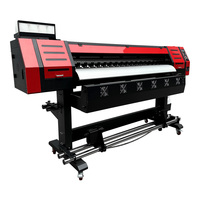 Gran formato 1,8 m China Plotter de inyección de tinta DX5 DX7 XP600 I3200 Eco solvente impresora póster lienzo vinilo impresora de inyección de tinta
