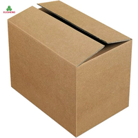 Caja de Cartón Corrugado Rectangular para Envíos, Caja de Papel Pequeña de Cinco Capas, Bolsa Postal Plegable, Cartón para Compras Comerciales
