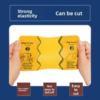 Patch auto-chauffant carré en tissu polyester élastique à quatre sens pour usage externe, soulagement des douleurs cervicales, lombaires et des ténons, pour réchauffer le corps