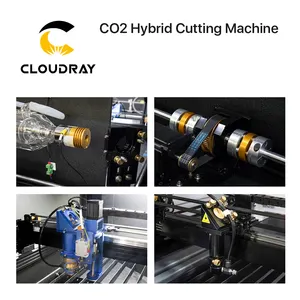 Cloudray BD16 1325 130W CO2 Laser Gemengde Hybrid Snijmachine Voor Stof Metalen En Niet-Metalen