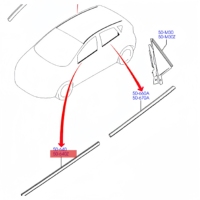 4 adet otomatik pencere contası yalıtım şeridi Ford Fiesta 2009-2014 için yeni araba pencere camları rüzgar geçirmez dekoratif contalar