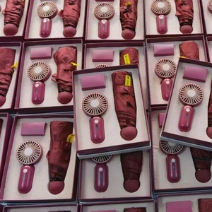 Custom Modern Corporate Gift Set Logo Printed Premium Dual-Folding <b>Umbrella</b> <b>Windproof</b> Auto Open Button Luxury Promotional - Product Image 5