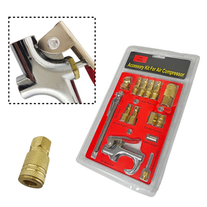 Kit de pistolet à air comprimé 14 pièces, mini pistolet à air comprimé avec embout de protection en caoutchouc et raccord rapide européen interchangeable - Product Image 4