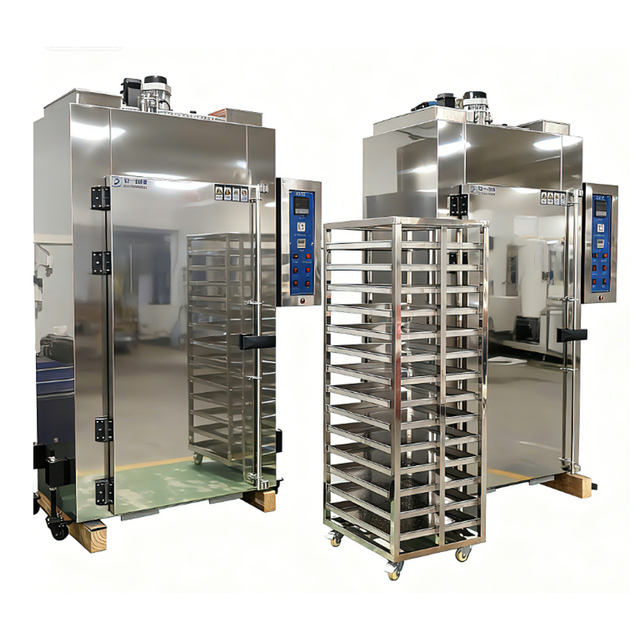LIYI Stainless Steel Electrode Drying Thermostat Lab Type Hot Air Oven Price Industrial Drying Oven with a Floor-rolling Trolley