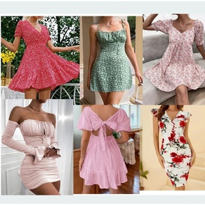 Vente en gros directe d'usine des vêtements en stock les moins chers, robes d'occasion, hauts, t-shirts tendance, pantalons à volonté. - Product Image 1