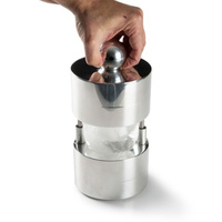 Tonnelier en aluminium usiné tourné CNC Personnaliser le cube rond 70mm Sphère Ice Ball Press Maker