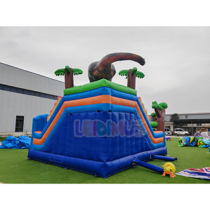 Castillo Inflable de Dinosaurios de PVC para Fiestas Comerciales, Castillo Hinchable con Tobogán, Dinosaurio Jurásico, para Exteriores - Product Image 4