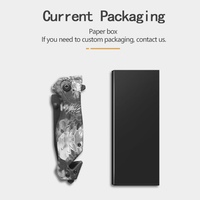 Vente chaude en gros de Chine, couteau de poche EDC OEM en acier inoxydable 3Cr13 à pointe tombante, manche en aluminium, pliable, imprimé en 3D, pour la chasse et le camping