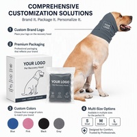 Cache-oreilles élastique doux anti-stress pour animaux de compagnie, isolation phonique, bandeau chaud pour chien pour les bruits de tonnerre et feux d'artifice, soins post-opératoires S/M/L