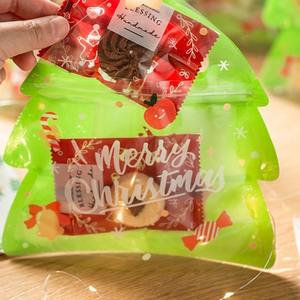 Ping Creative New Year's Ribbon Decorations Snack Candy <b>Biscuits</b> Packaging Christmas Tree Design <b>Gift</b> Christmas Decorations - Product Image 3