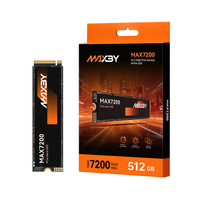 قرص صلب MAXBY M1 بسعة 512 جيجابايت PCIe 3.0 X4 NVMe SSD بسرعة قراءة 3500 ميجابايت/ثانية وسعة تخزين 550 تيرابايت لتعزيز أداء أجهزة الكمبيوتر المخصصة للألعاب