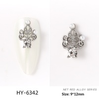 Paso Sico Accessoires d'ongles tendance de luxe en alliage, mignons et kawaii, ornements 3D en diamant et perles, décorations d'ongles multi-styles à porter