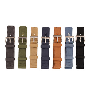 สายนาฬิกาผ้าแคนวาสแบบทอสายนาฬิกาแบบปลดได้อย่างรวดเร็วสำหรับ Samsung <span class=keywords><strong>Apple</strong></span> 20/22สายนาฬิกาอัจฉริยะ - Product Image 5