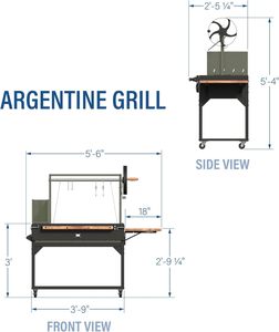Venta caliente estilo moderno Santa Maria Grill altura ajustable acero plegable protector de viento para Camping fiesta barbacoa <span class=keywords><strong>argentina</strong></span> - Product Image 4