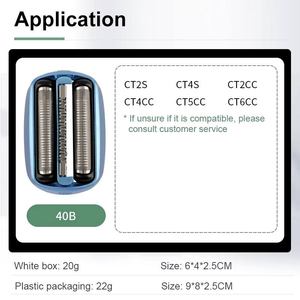 Cabezal de Repuesto para Afeitadora USB, Cuchilla Única, Resistente al Agua, Compatible con <span class=keywords><strong>Braun</strong></span> 40B, para Afeitado Facial y Corporal - Product Image 5