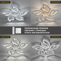 Plafonnier LED carré intelligent à télécommande pour chambre à coucher, design moderne, décoration intérieure pour maison connectée