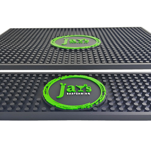 Heavy Duty <b>Silicone</b> Bar <b>Mat</b> Custom Logo Bar Counter <b>Mat</b> Non Slip Rubber Drip <b>Mat</b> for Drinkware Coasters and Bar Tools - Product Image 5