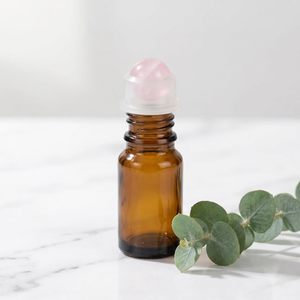 9 Pcs Rose Quartz Essential Oil Roller Ball Tops For 10ml Bottles Replacement Roll On Applicator Inserts For Aromatherapy - Product Image 2
