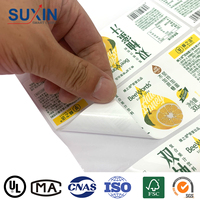 Etiqueta Adhesiva Personalizada en Rollo de Papel Sintético, Ecológica, Resistente al Agua, con Código de Barras, Tinta Dorada, Adhesivo Fuerte, Impresión de Logotipo UV Flexo