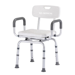 Chaise de bain KSMED pour personnes handicapées KSM-SC, chaise de bain et de douche réglable en aluminium avec siège confortable antidérapant - Product Image 1